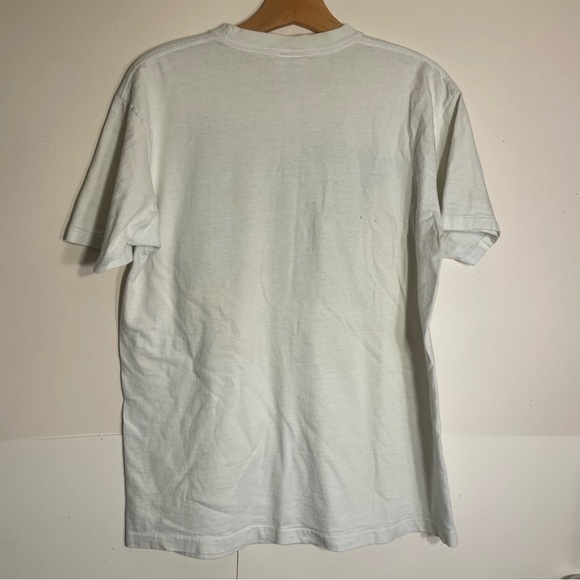 VTG Duke Blue Devils T- Shirt Adult Size L Single Stitched White - NICE Print! - Picture 6 of 8